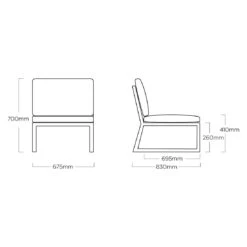 Kettler Ocean Skid Platform Loungeset Aluminium/Olefin Anthrazit/Hellgrau Meliert -Kettler kettler ocean skid platform loungeset aluminium olefin 1491746 9