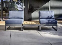 Kettler Ocean Skid Platform Loungetisch Aluminium/Teak Anthrazit Matt/Teak -Kettler kettler ocean skid platform loungetisch aluminium teak 1438407 3