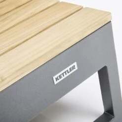 Kettler Ocean Skid Platform Loungetisch Aluminium/Teak Anthrazit Matt/Teak -Kettler kettler ocean skid platform loungetisch aluminium teak 1438407 4
