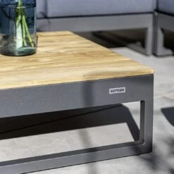 Kettler Ocean Skid Platform Loungetisch Aluminium/Teak Anthrazit Matt/Teak -Kettler kettler ocean skid platform loungetisch aluminium teak 1438407 6
