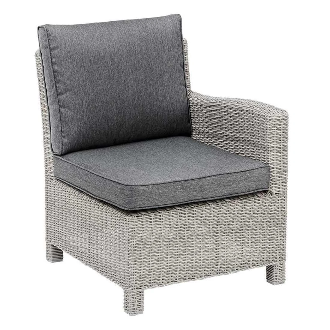 Kettler Palma Modular Gartensofa Geflecht White Wash/Anthrazit 2 Kettler Palma Modular Gartensofa Geflecht White Wash/Anthrazit – Bild 2