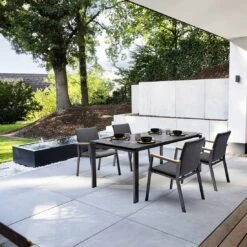 Kettler Rasmus Gartenmöbel-Set 5-tlg. Tisch 180x95cm Anthrazit/Sooty -Kettler kettler rasmus gartenmoebel set 5 tlg tisch 180x95cm 1476126 2