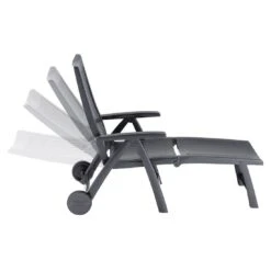 Kettler Roma Gartenliege Kunststoff Anthrazit -Kettler kettler rolliege roma kunststoff anthrazit 01638 700 4 1