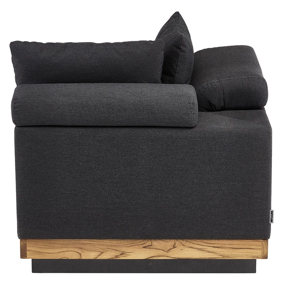 Kettler Royal Platform Eck-/Endmodul Aluminium/Teak/Sunbrella Anthrazit/Sooty 4 Kettler Royal Platform Eck-/Endmodul Aluminium/Teak/Sunbrella Anthrazit/Sooty – Bild 4