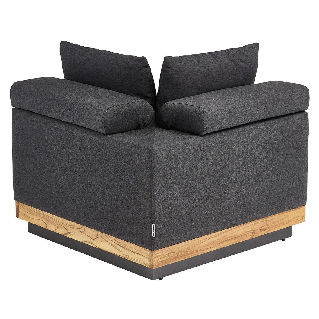 Kettler Royal Platform Eck-/Endmodul Aluminium/Teak/Sunbrella Anthrazit/Sooty 5 Kettler Royal Platform Eck-/Endmodul Aluminium/Teak/Sunbrella Anthrazit/Sooty – Bild 5