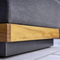 Kettler Royal Platform Loungehocker Aluminium/Teak/Sunbrella Anthrazit/Sooty -Kettler kettler royal platform loungehocker aluminium teak sunbrella 1438253 3