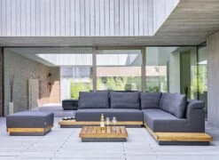 Kettler Royal Platform Loungehocker Aluminium/Teak/Sunbrella Anthrazit/Sooty -Kettler kettler royal platform loungehocker aluminium teak sunbrella 1438253 4