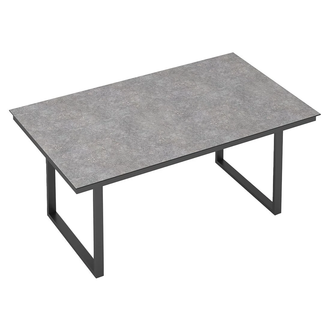 Kettler Skate Gartentisch 160x95cm Aluminium/HPL Anthrazit/Kalksandstein 2 Kettler Skate Gartentisch 160x95cm Aluminium/HPL Anthrazit/Kalksandstein – Bild 2