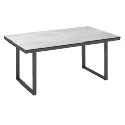 Kettler Skate Gartentisch 220x95cm Aluminium/HPL Anthrazit/Grau