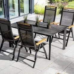 Kettler Gartentisch-Platte 180x95 Cm HPL Titanit Anthrazit -Kettler kettler tischplatte 180x95 cm hpl 1466402 4