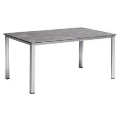 Kettler Wave Gartenmöbelset 5-tlg. Mit Tisch 160x90cm Silber -Kettler kettler wave gartenmoebelset 4 tlg mit diningtisch 160x90cm 1392570 12