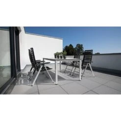 Kettler Wave Klappsessel Aluminium/Kunststoff Silber/Anthrazit -Kettler kettler wave multipositionssessel silber anthrazit 0302001 0000 2